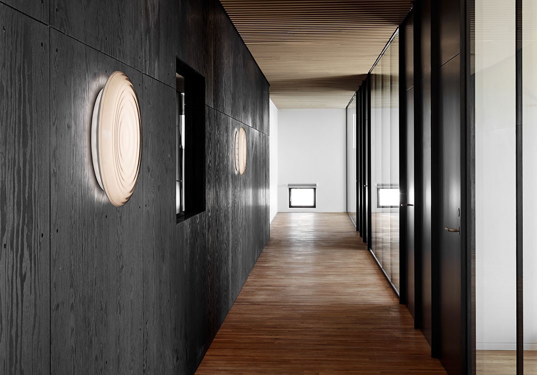 Ripls wall fixture in hallway